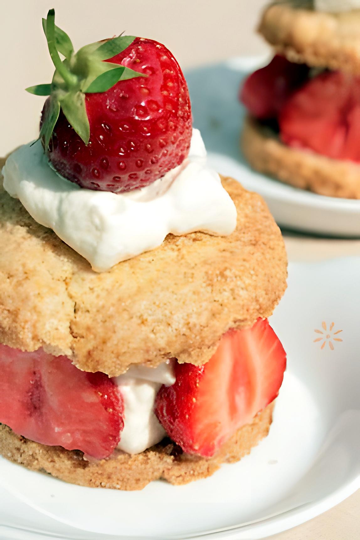 recette Shortcake à la Fraise ou Scone garni { Tea Time }