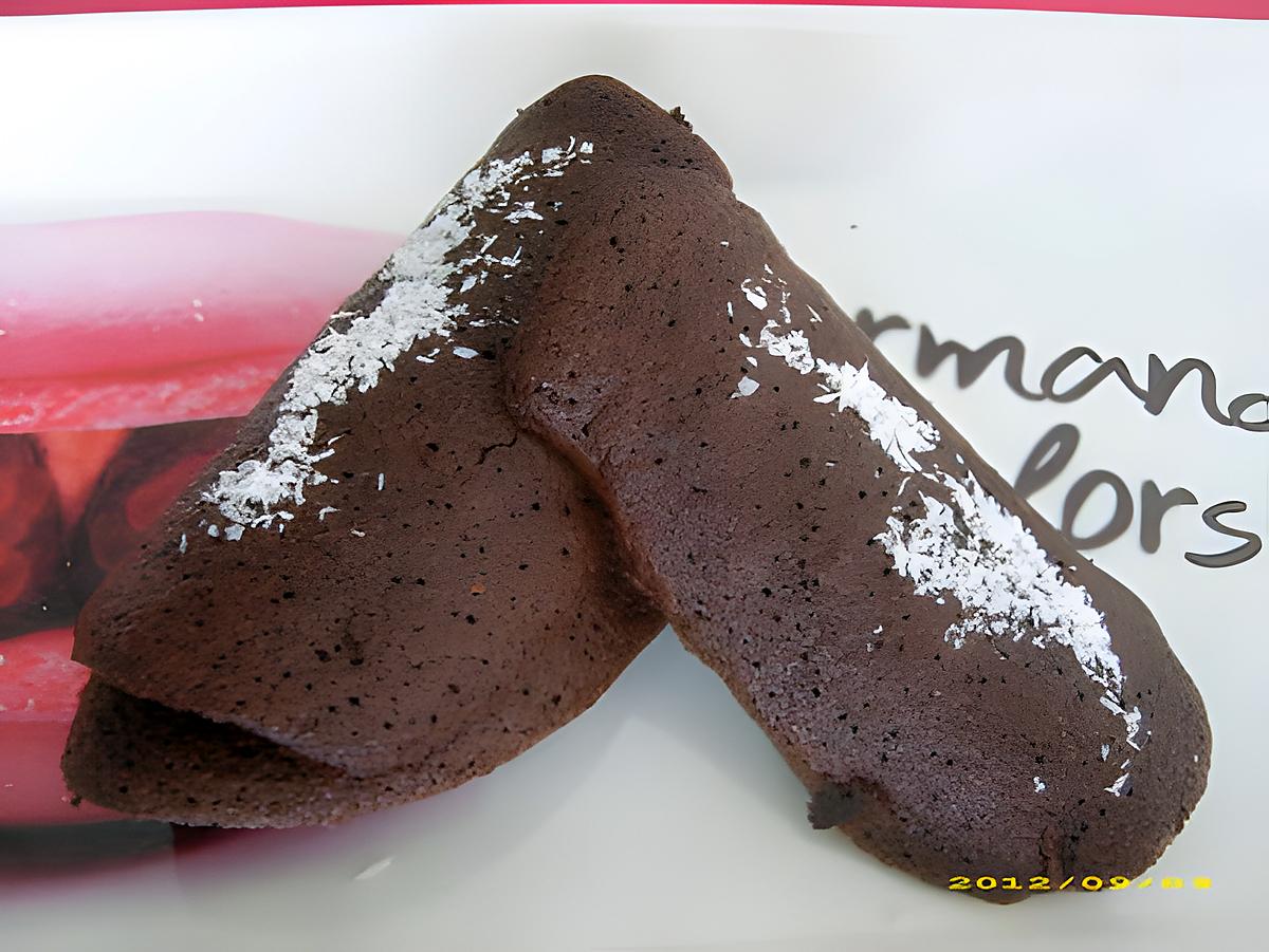 recette tuiles allongées choco/coco