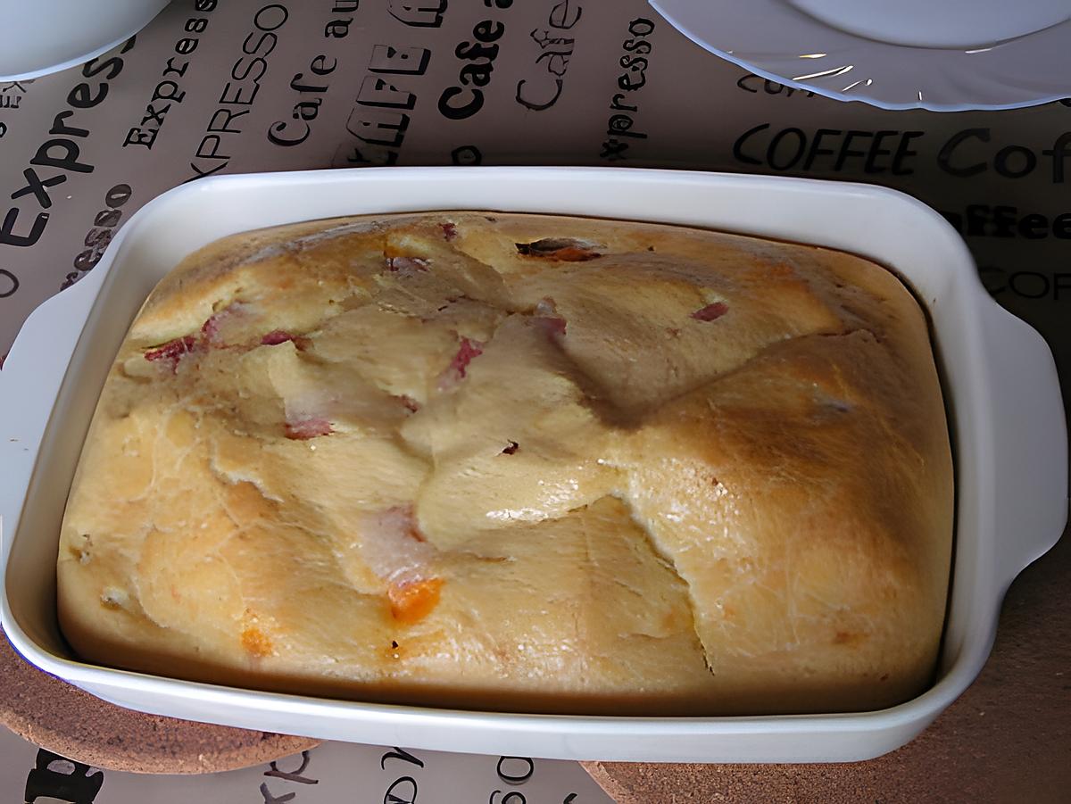 recette Clafoutis au  jambon et à la mimolette