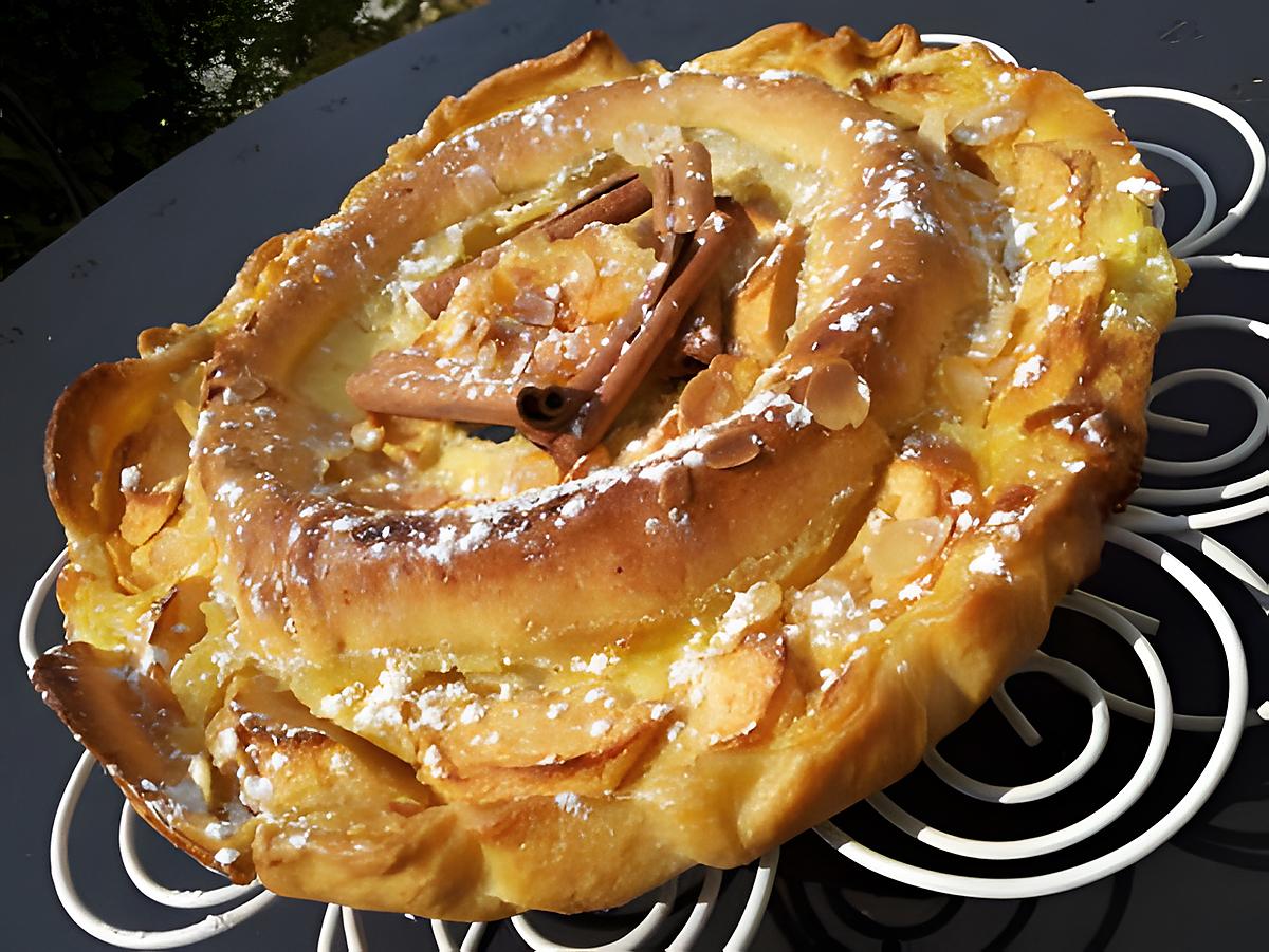 recette Tarte aux pommes à la créme de cannelle