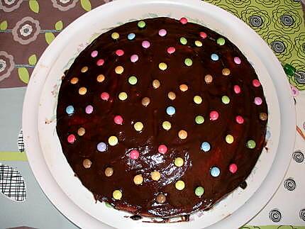 recette gâteau aux pépites de chocolat et smarties