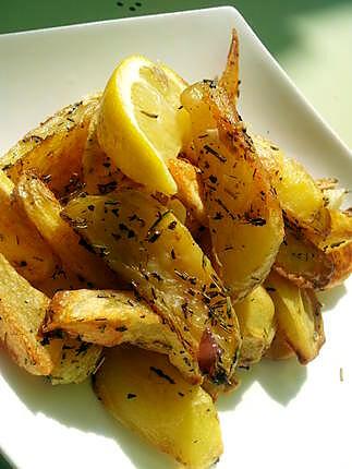 recette Frites au thym et citron