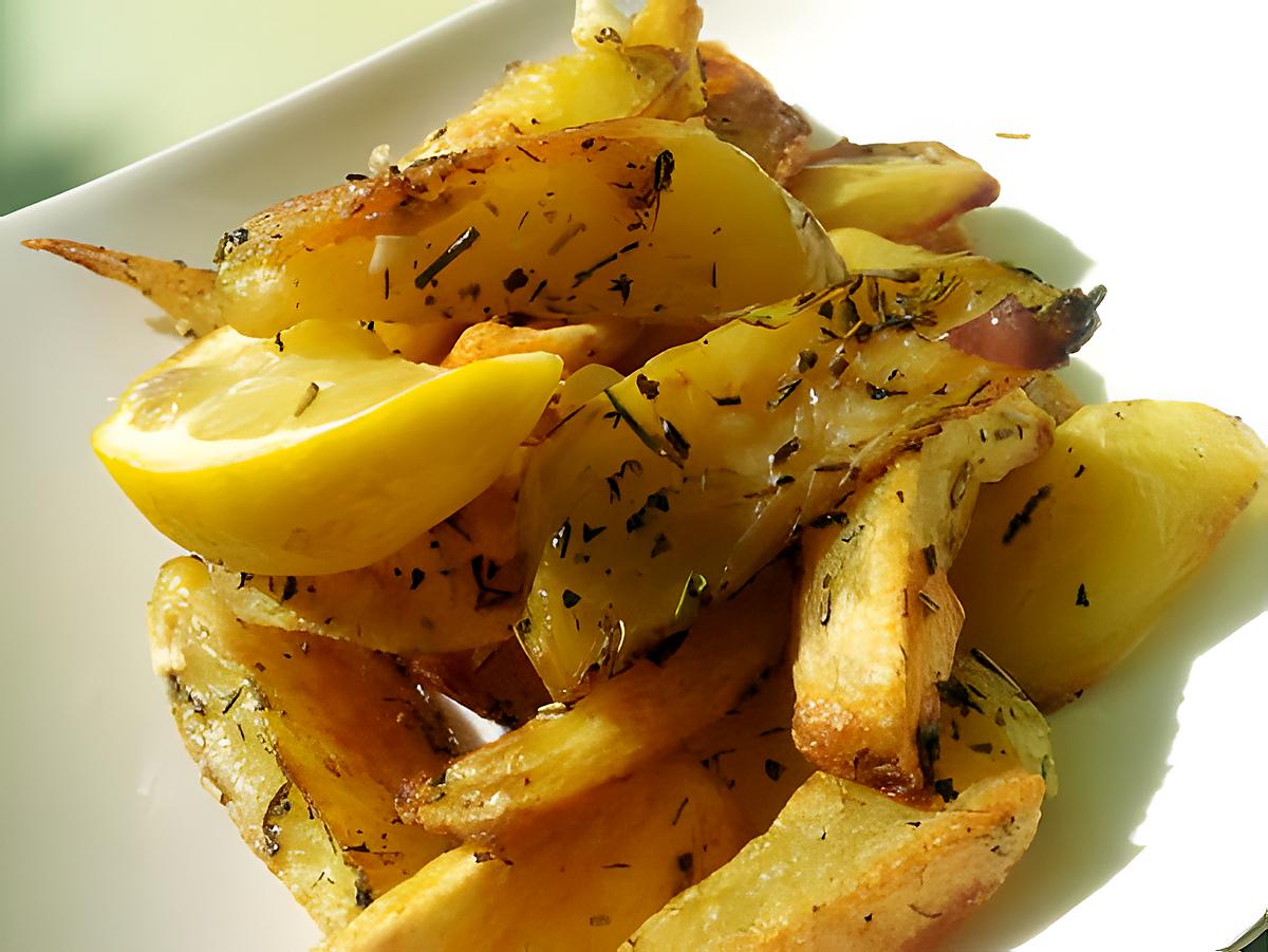 recette Frites au thym et citron