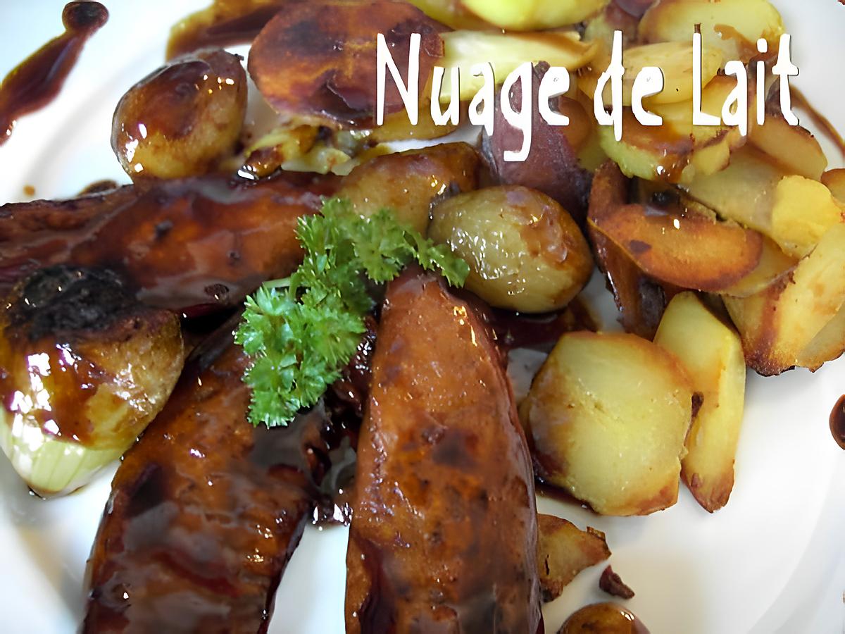 recette Aiguillettes de Canard Sauce à la Chicorée