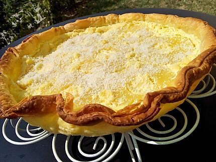 recette Tarte des iles coco ananas parfumée au rhum (dessert concocter pour les 20 ans de ma mini belle soeur et mes 30 ans )