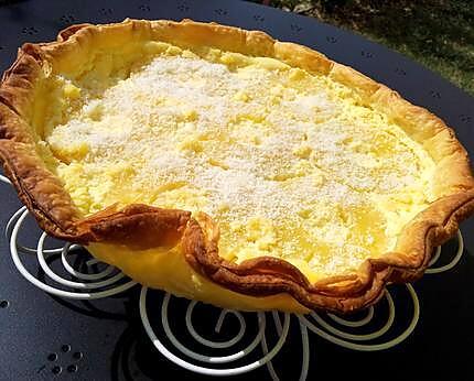 recette Tarte des iles coco ananas parfumée au rhum (dessert concocter pour les 20 ans de ma mini belle soeur et mes 30 ans )