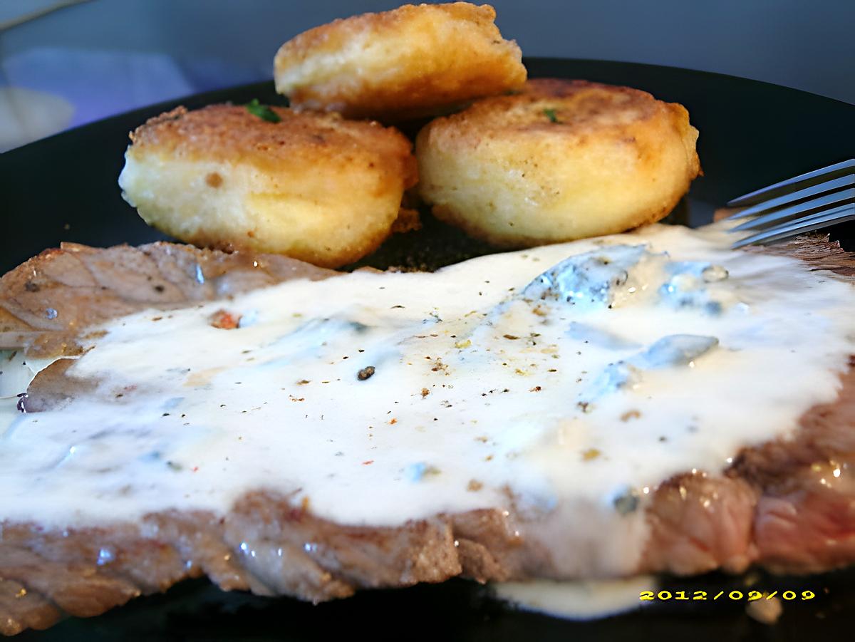 recette steak sauce onctueuse au saint-agur