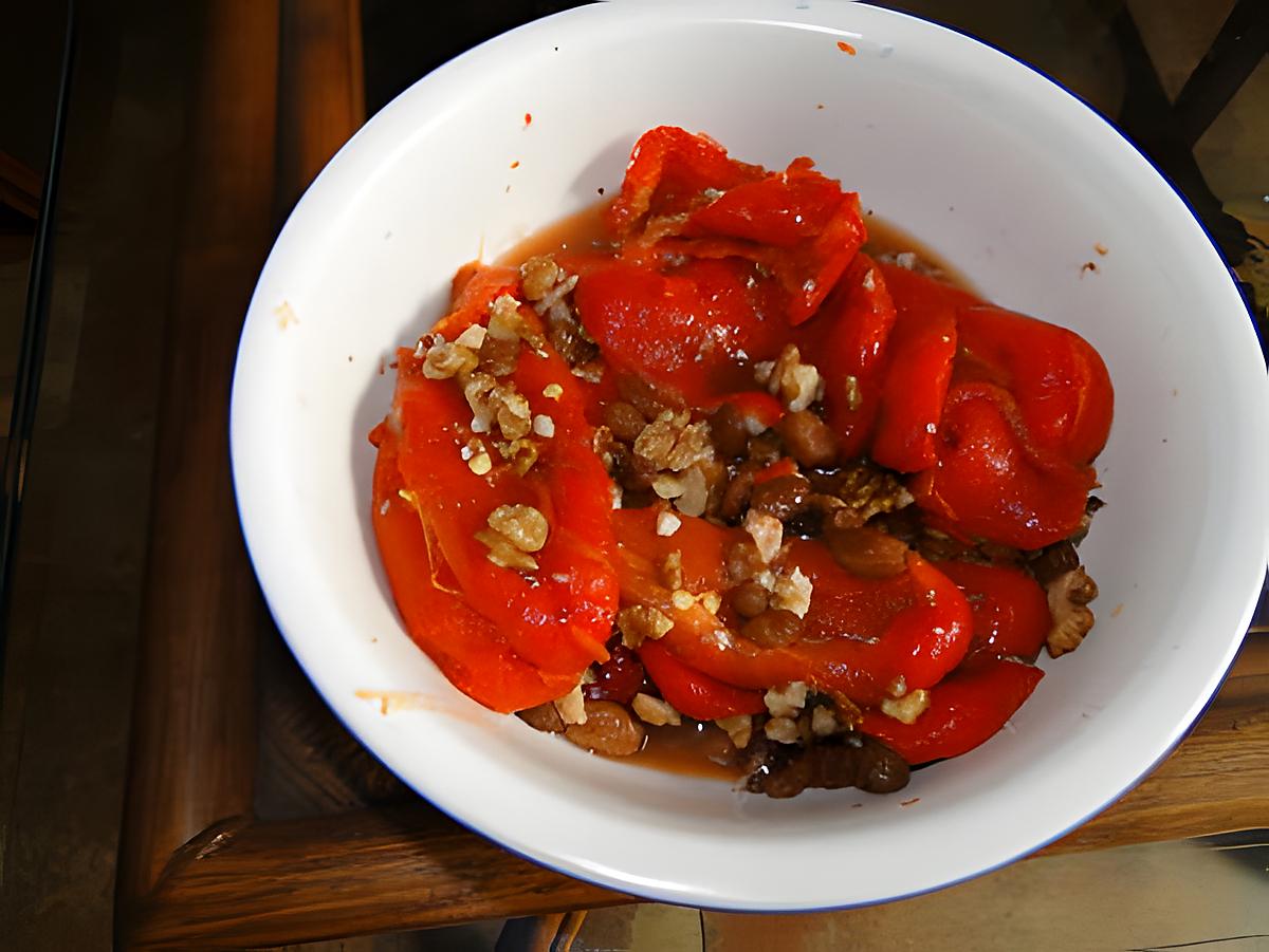 recette Salade de poivron rouge grillé à l'harissa