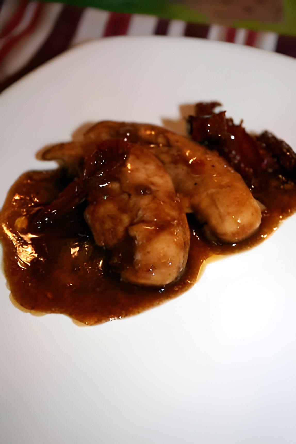 recette blancs de poulet sauce miel et balsamique