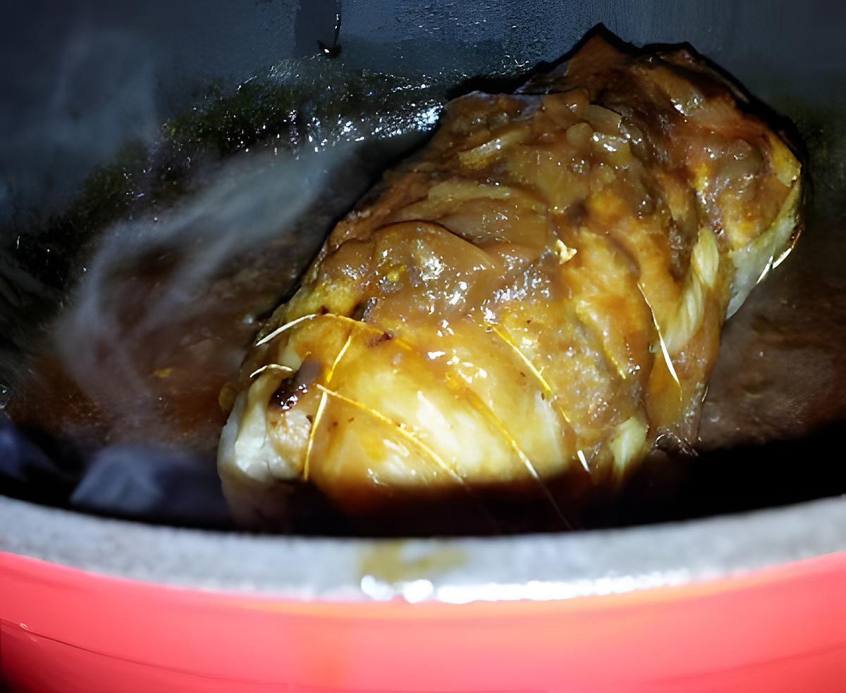 recette Rôti de porc au caramel