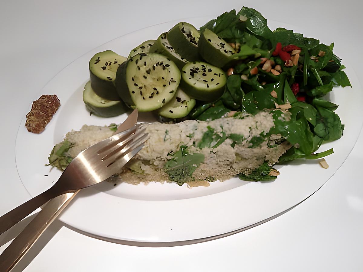 recette Quenelles de quinoa, salade d'épinards aux noisettes et baies de goji