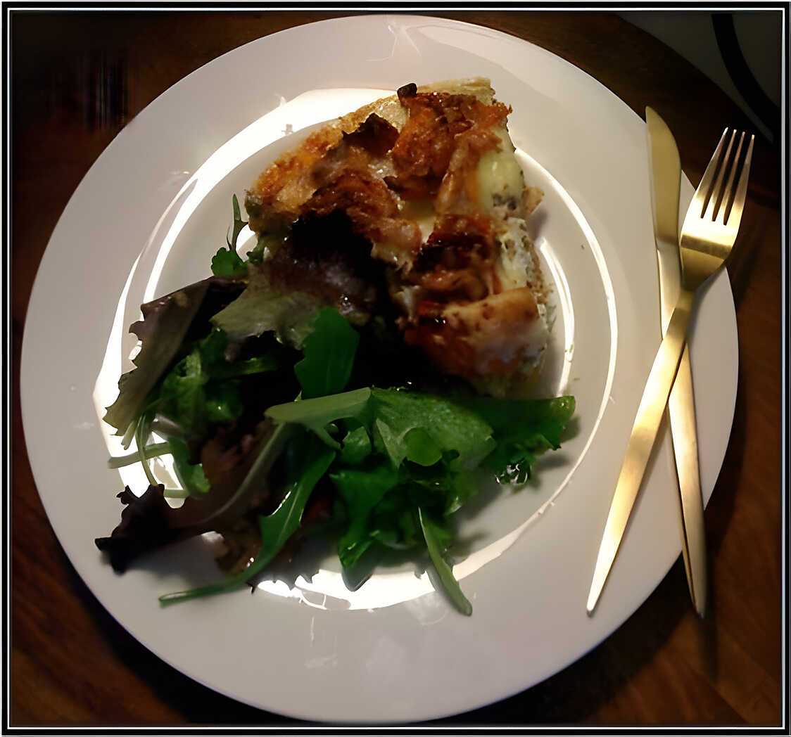Quiche au thon crémeux et tomates confites