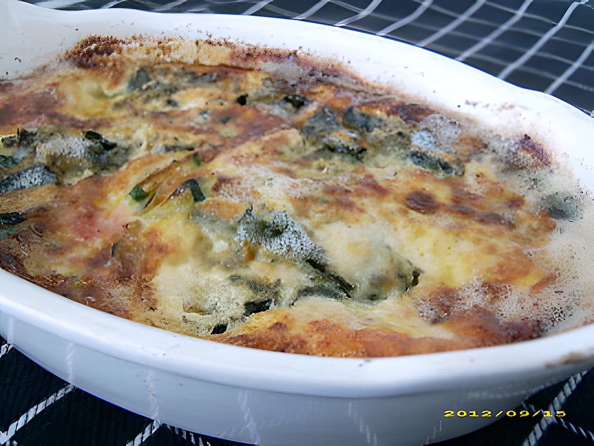 recette gratin de courgettes au saint-agur