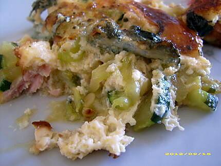 recette gratin de courgettes au saint-agur