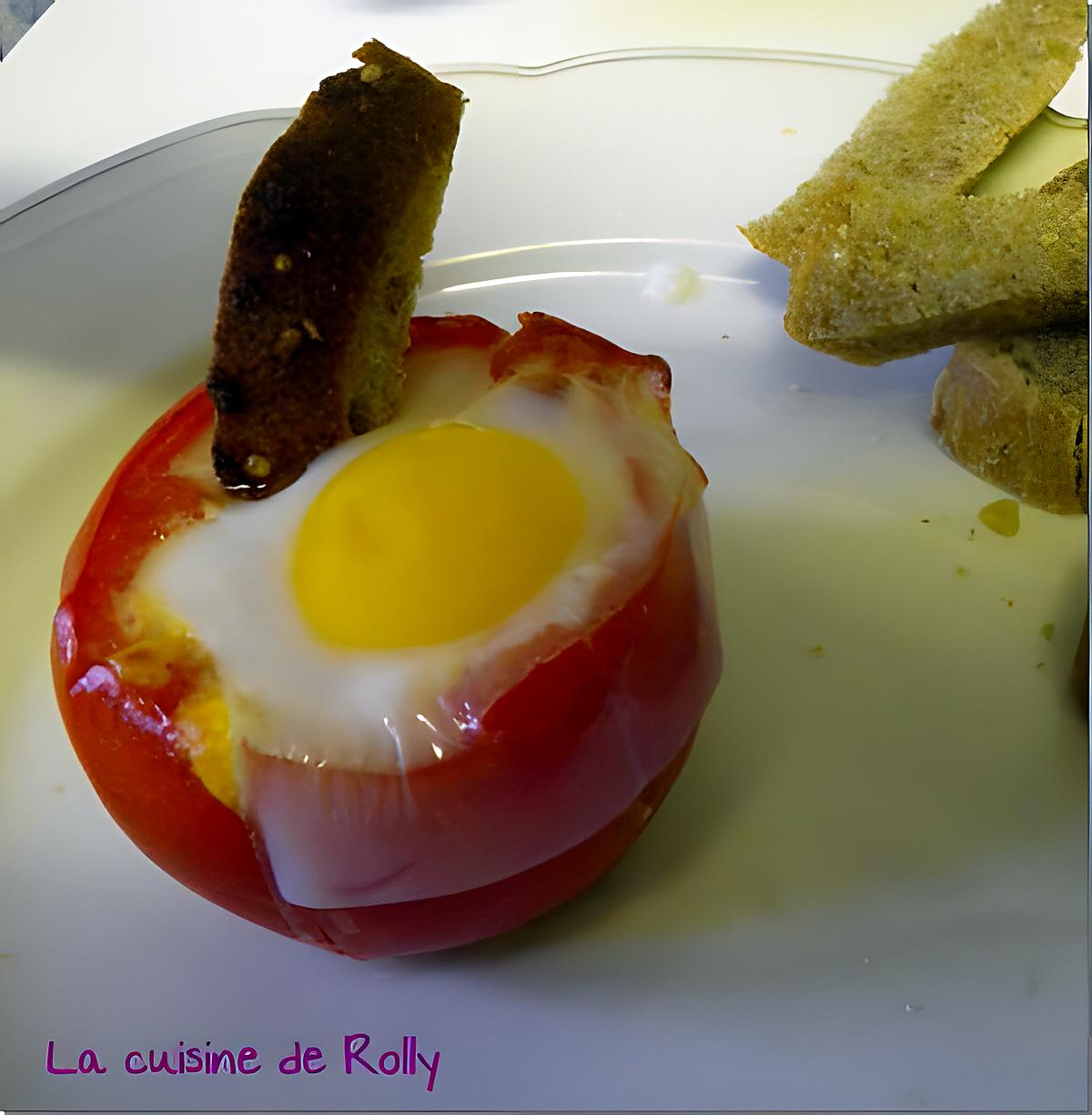 recette Oeuf cocotte en tomate