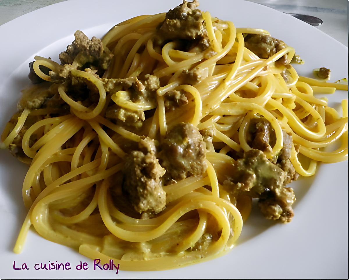 recette Pasta au curry et au boeuf