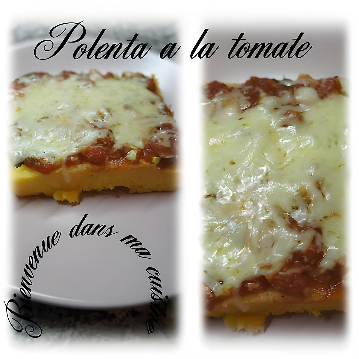 recette polenta à la tomate