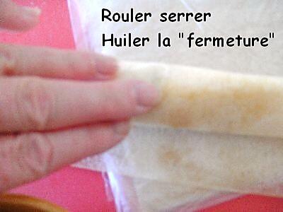 recette Rouleaux de fonds de frigidaire