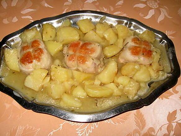 recette Paupiettes de dinde, sauce bonne femme