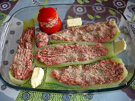 recette courgettes et tomates farcies