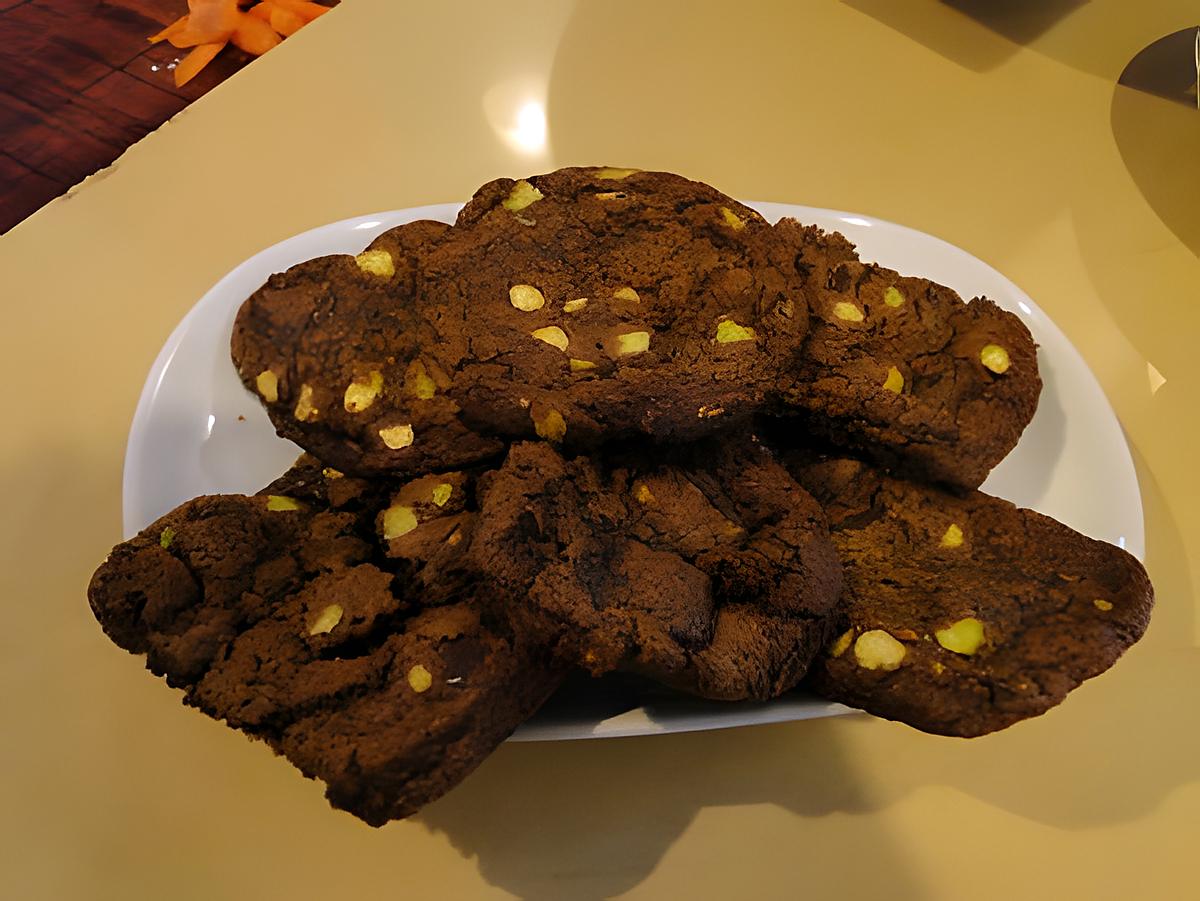 recette Petits biscuits chocolat-pistaches
