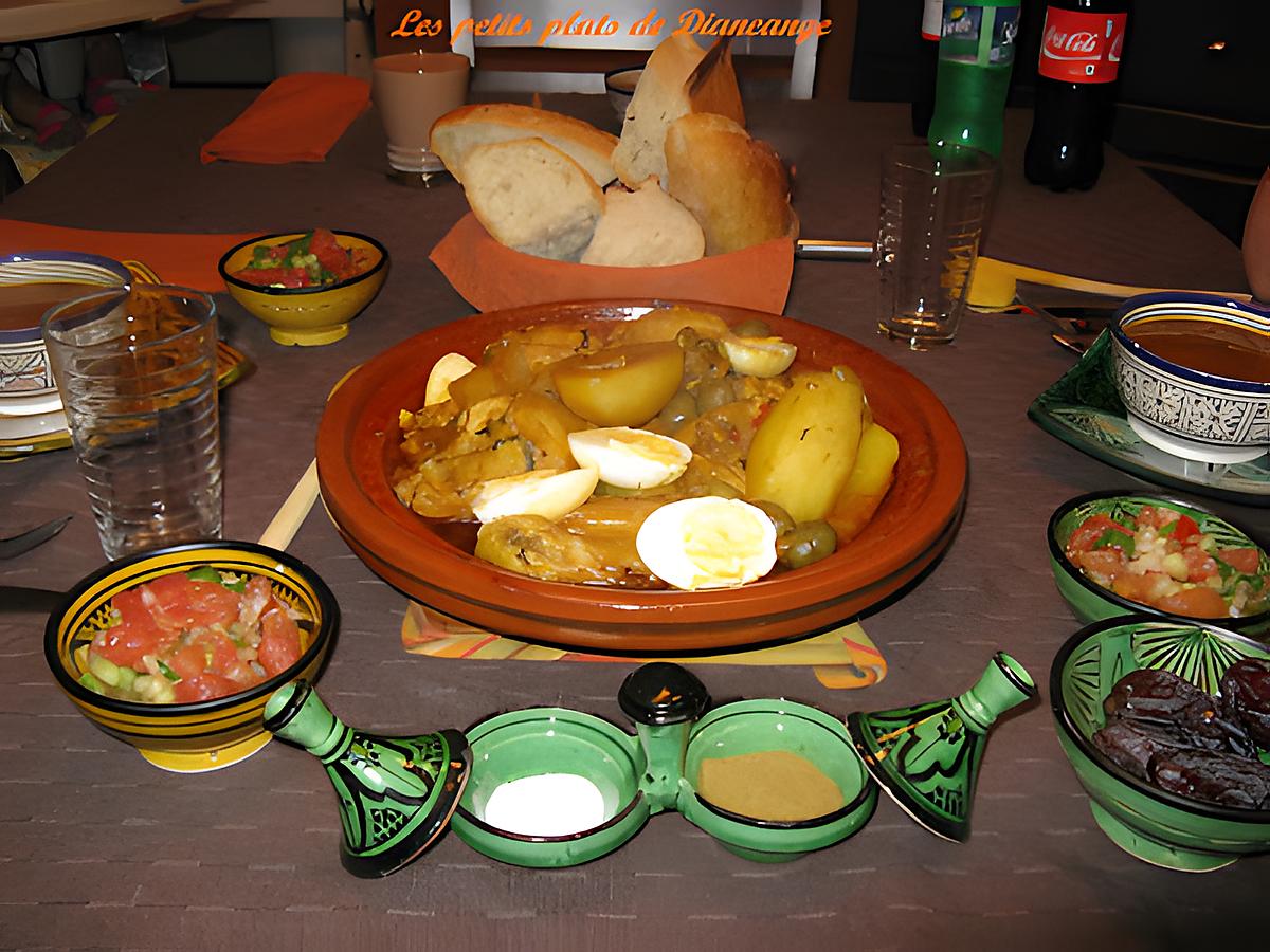 recette Tajine de poulet des Haddaji