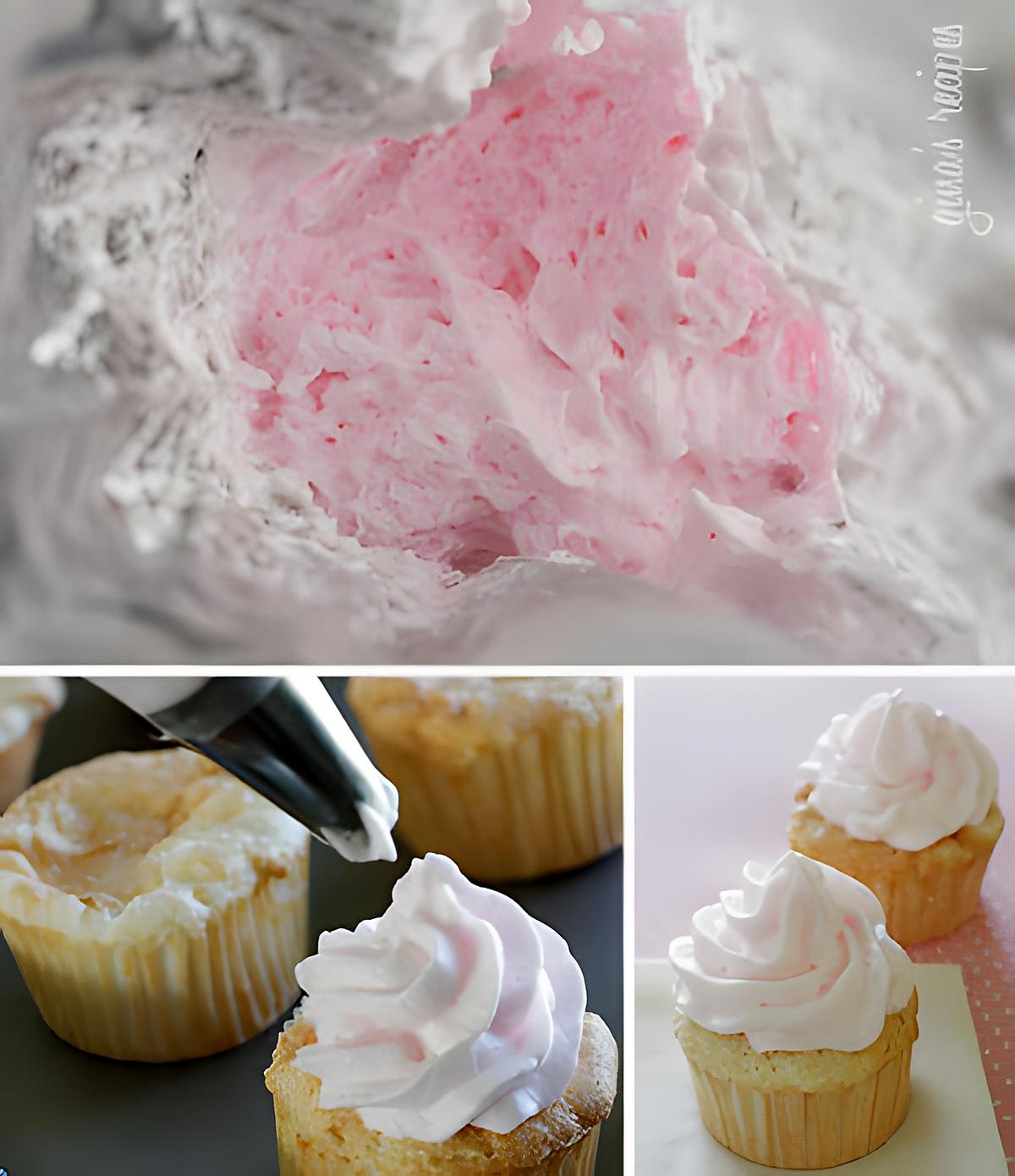 recette Cupcakes angel food légers et glaçage meringué