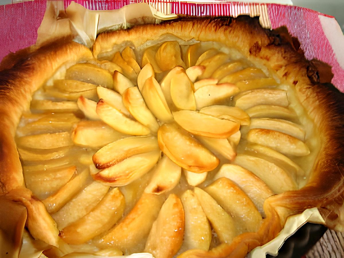 recette tarte à la compote de pommes