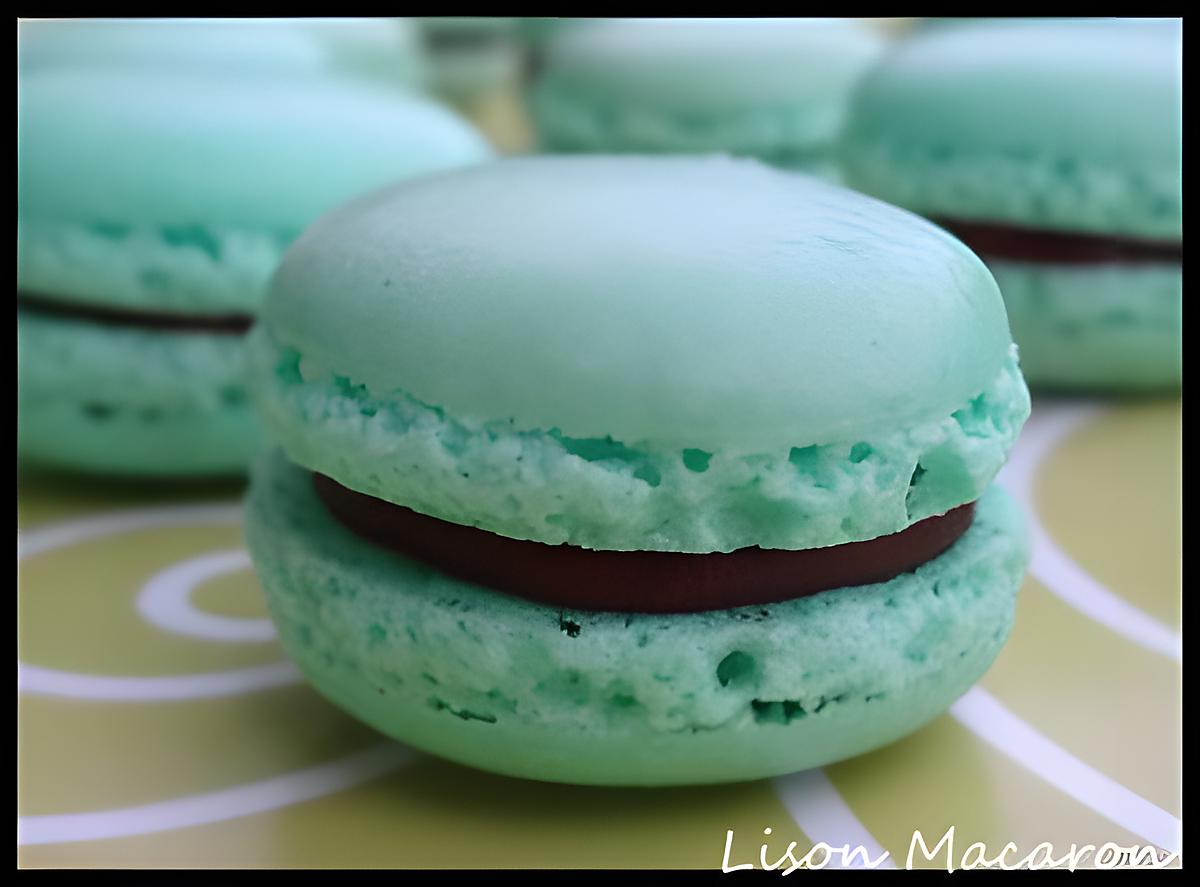 recette Macaron Poire Chocolat