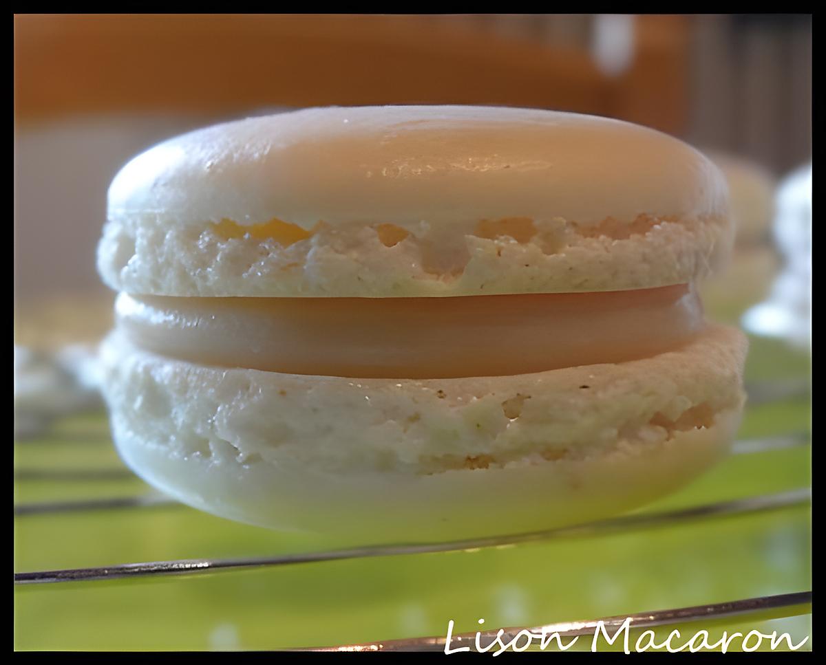 recette Macaron Vanille Chocolat Blanc