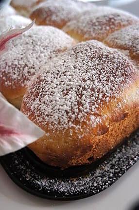 recette brioche a la confiture fraises,passion,roses