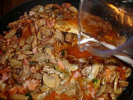 recette Ragoût de Boeuf Champignons et Carottes