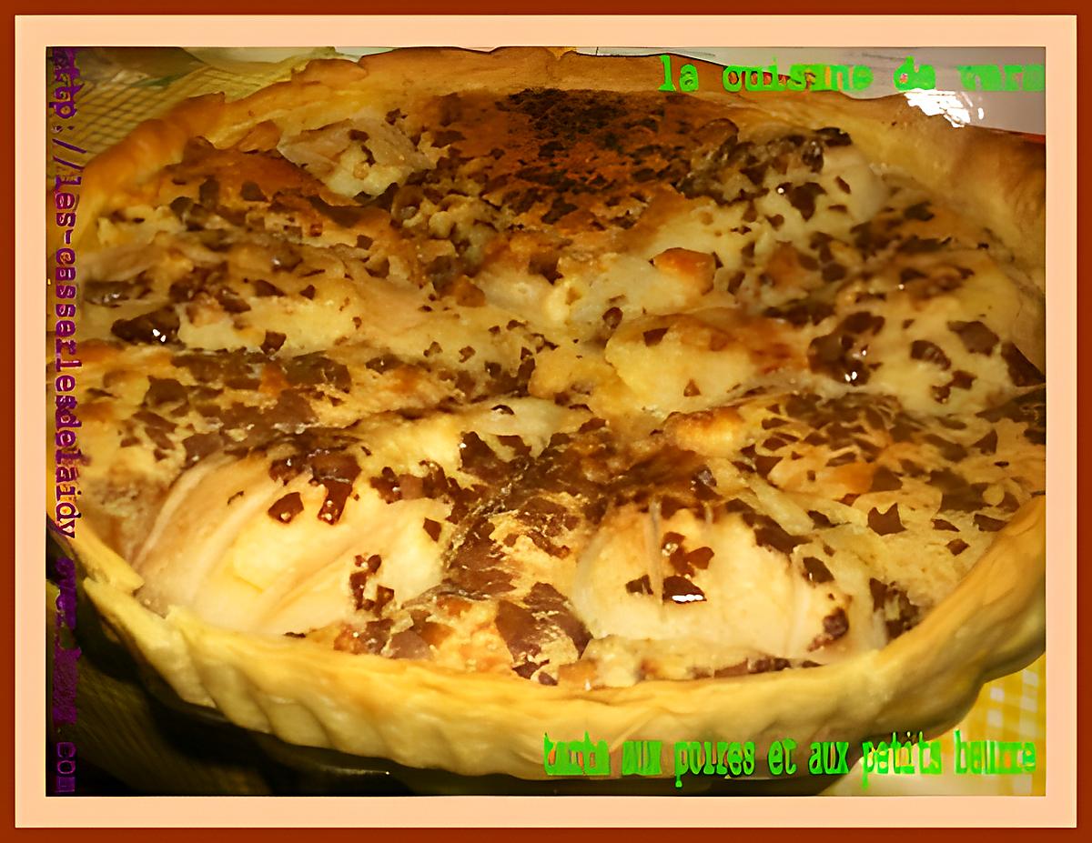 recette tarte aux poires et petits beurre