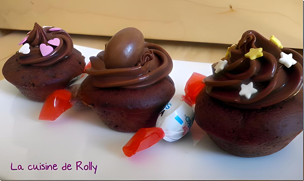 recette Cupcakes au Kinder schokobon