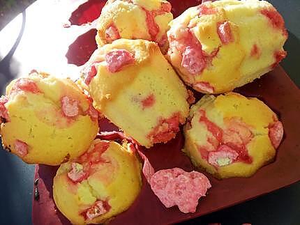 recette Madeleines aux pralines roses