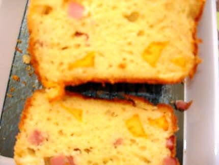 recette Cake mimolette -dé de jambon