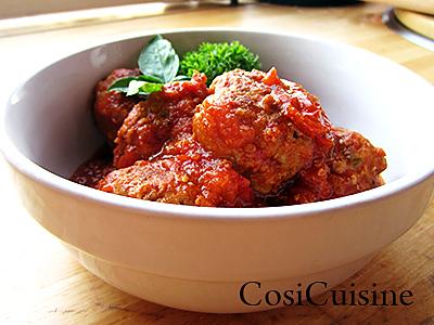 recette Boulettes à la sauce tomate maison