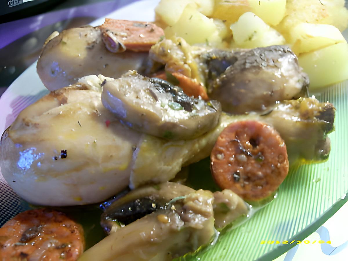 recette pilons de poulet au chorizo