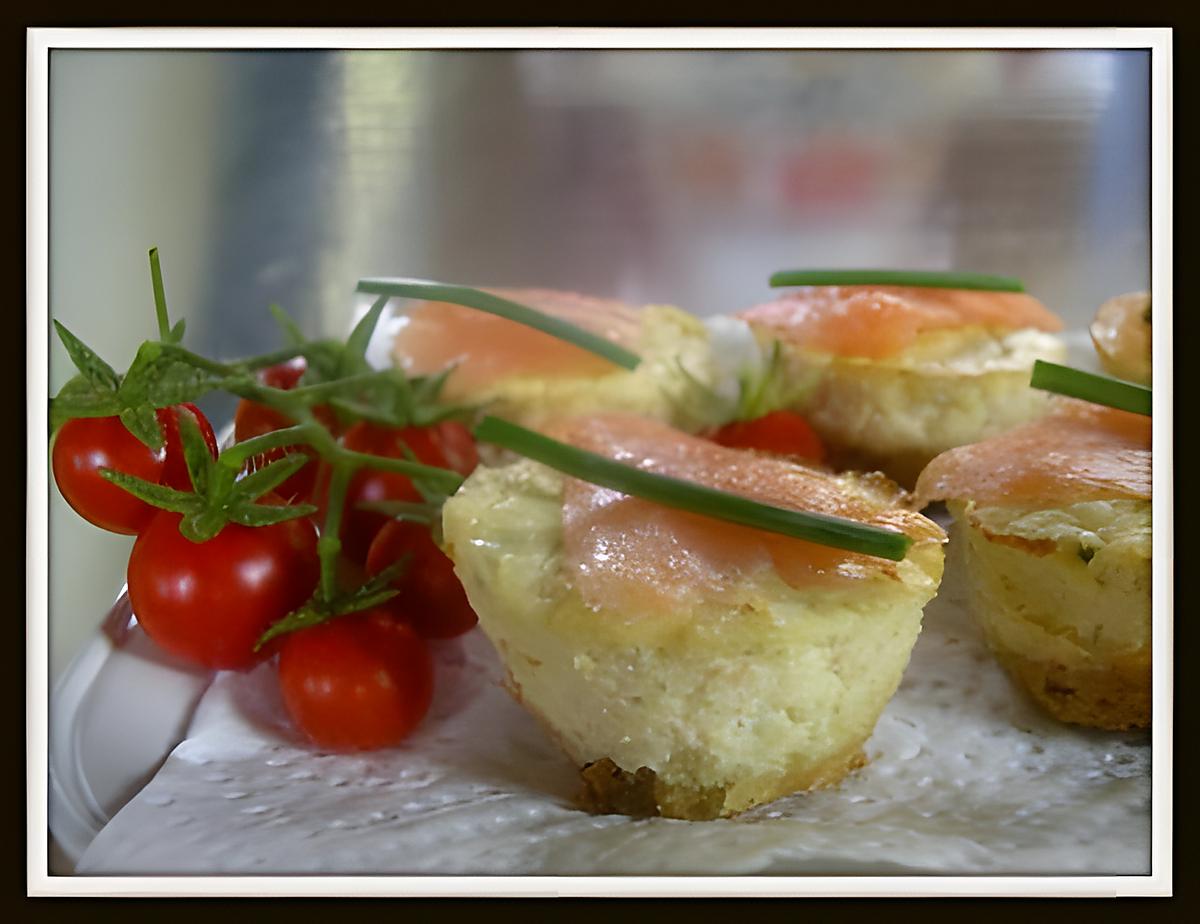 recette mini cheese cakes saumon fumé