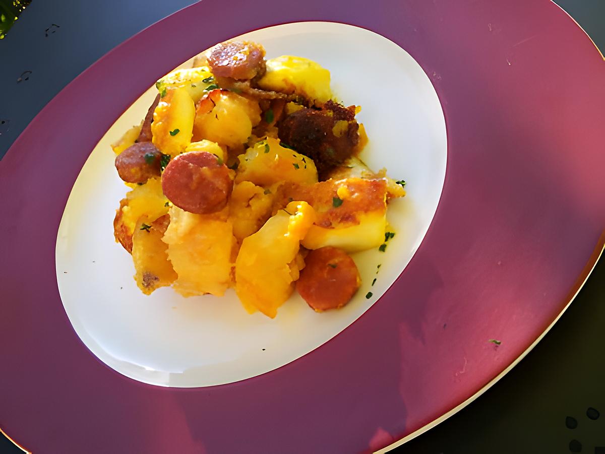 recette Poêlée de pommes de terre aux seiches et chorizo