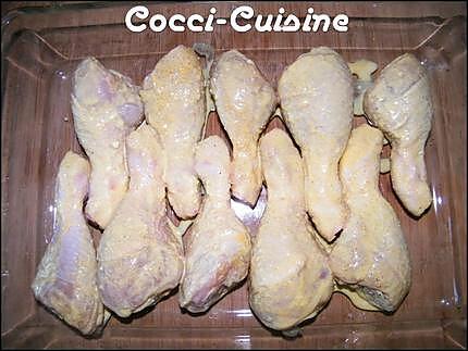 recette Pilons de poulet aux épices indiennes