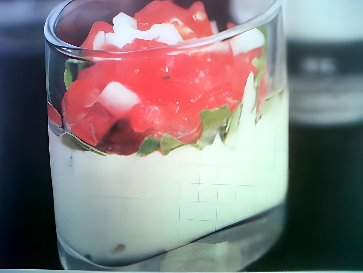 recette Verrine au saumon fumé