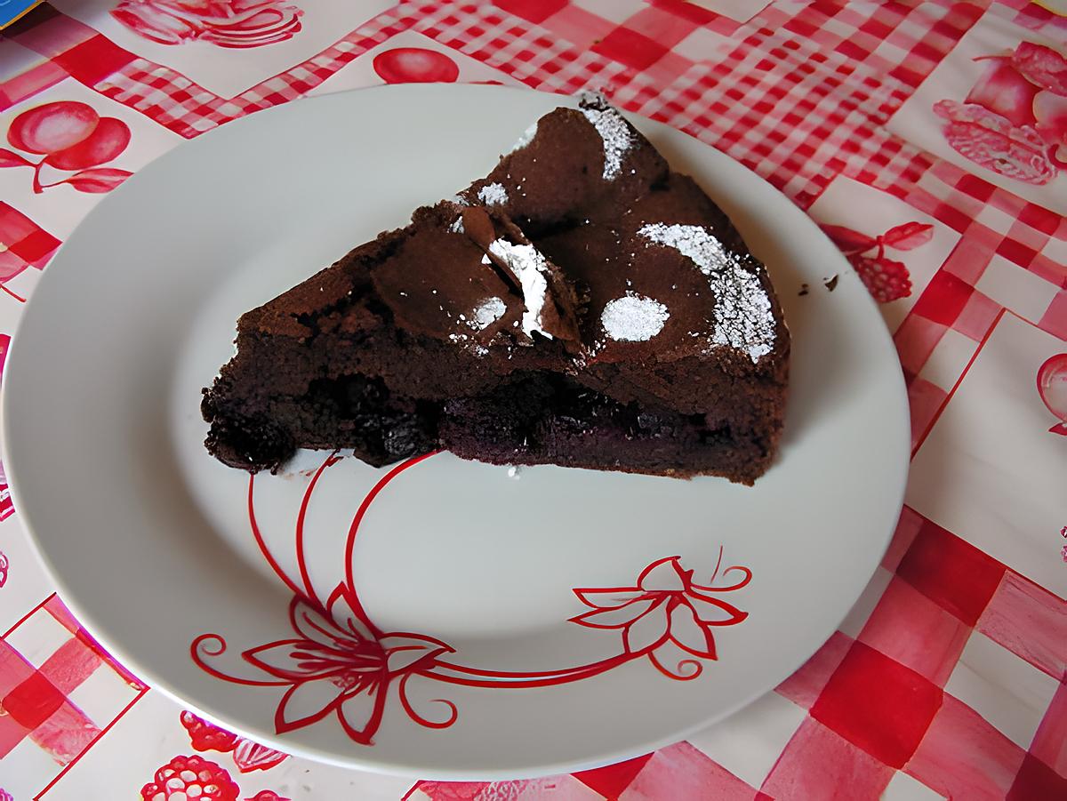 recette Gâteau moelleux au chocolat et cerises