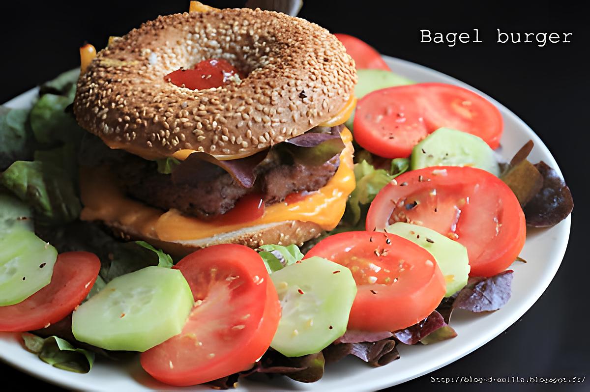 recette Bagel Burger