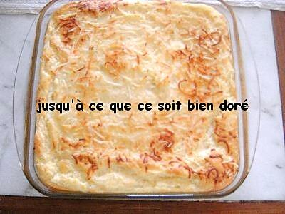 recette Gratin soufflé au vermicelle : les enfants adorent, les grands aussi