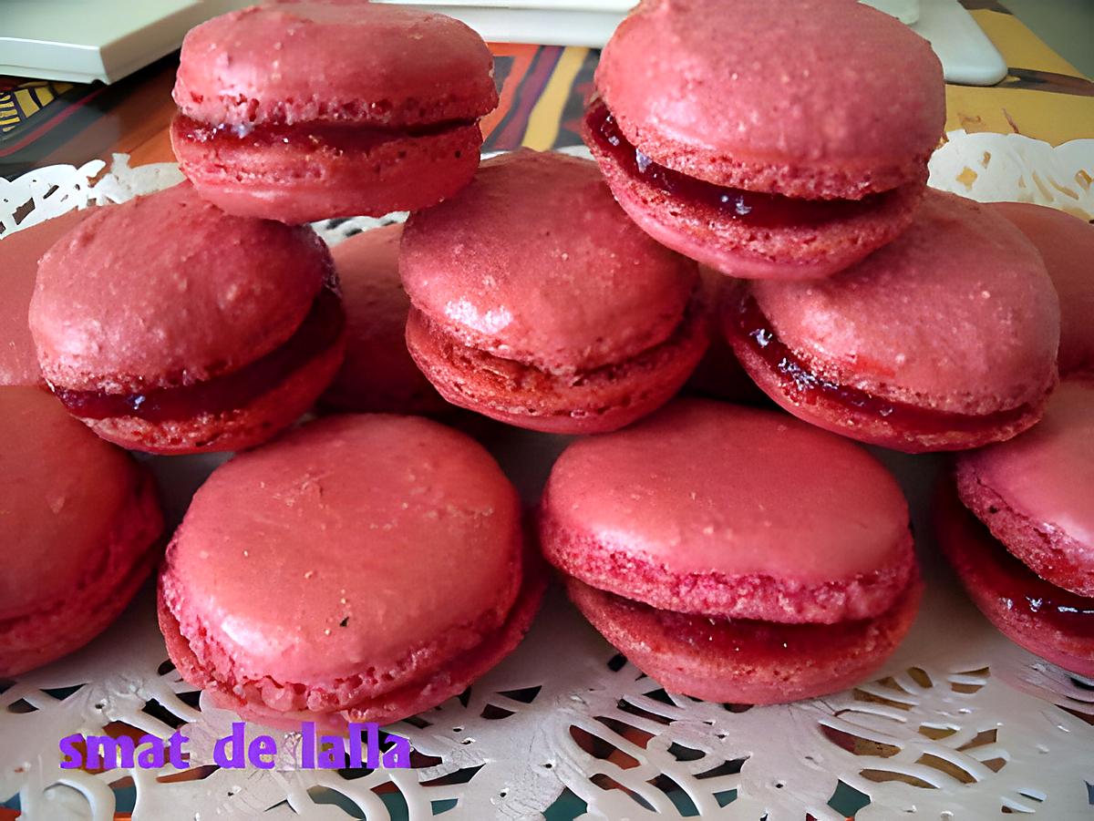 recette MACARONS POUR UN OCTOBRE ROSE