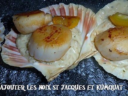 recette Saint jacques sur lit de risotto truffé