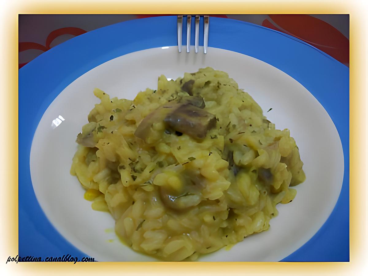 recette Risotto aux champignons de Paris