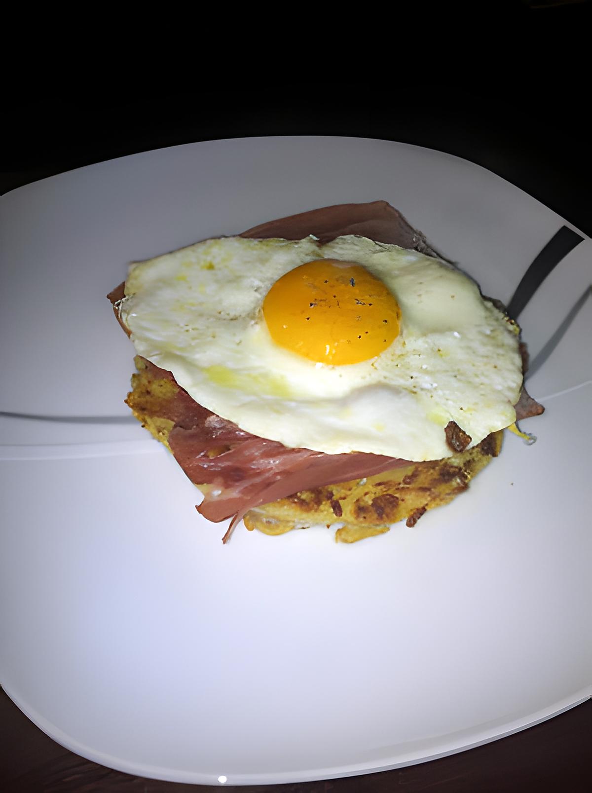 recette Galette de rösti oeuf-jambon cru