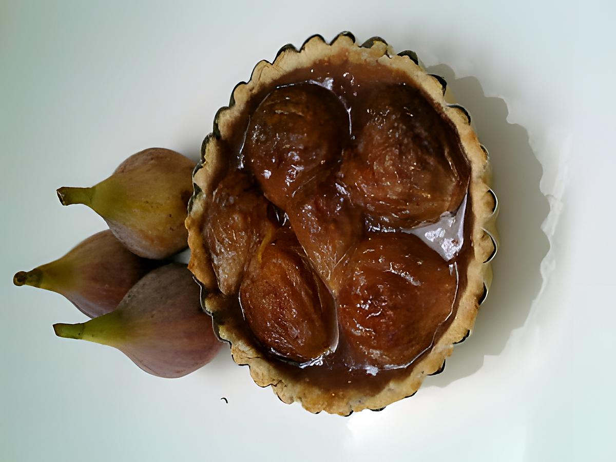 recette Tarte aux figues caramélisées & noix